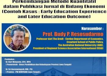 BIES ECONOMIC FORUM 2018 “Perkembangan Metode Kuantitatif Dalam Publikasi Jurnal di Bidang EKonomi”